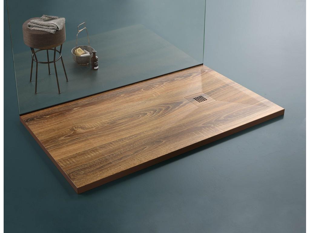 Zensova 3D Walnut Shower Tray with Smooth Finish and Color Grid - 200x80 cm CKZJ49891