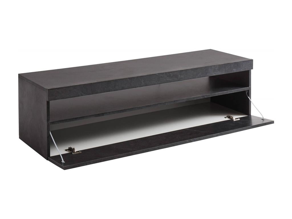 Zensova TV Stand, Low Sideboard, TV Stand Base, Made in Italy, 130x45x36 cm, Slate, KIFT96060