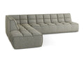 5-seater modular right-hand corner sofa in textured Zensova fabric - dark beige - Zensova SZXE16500
