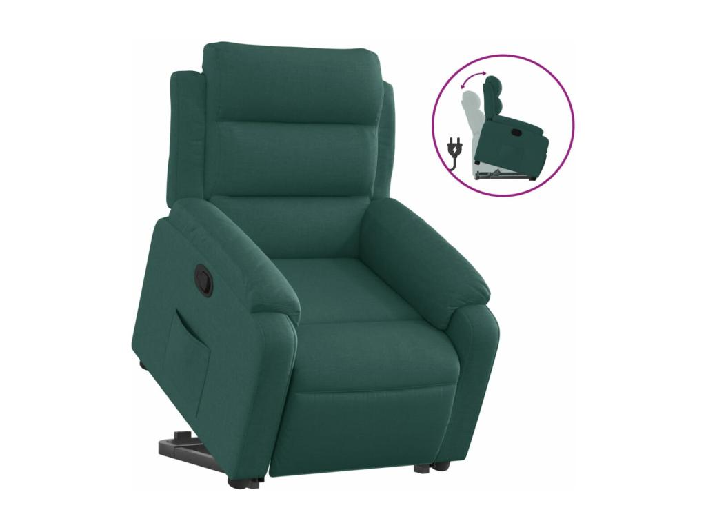 Dark green reclining armchair… Zensova TVVO47551