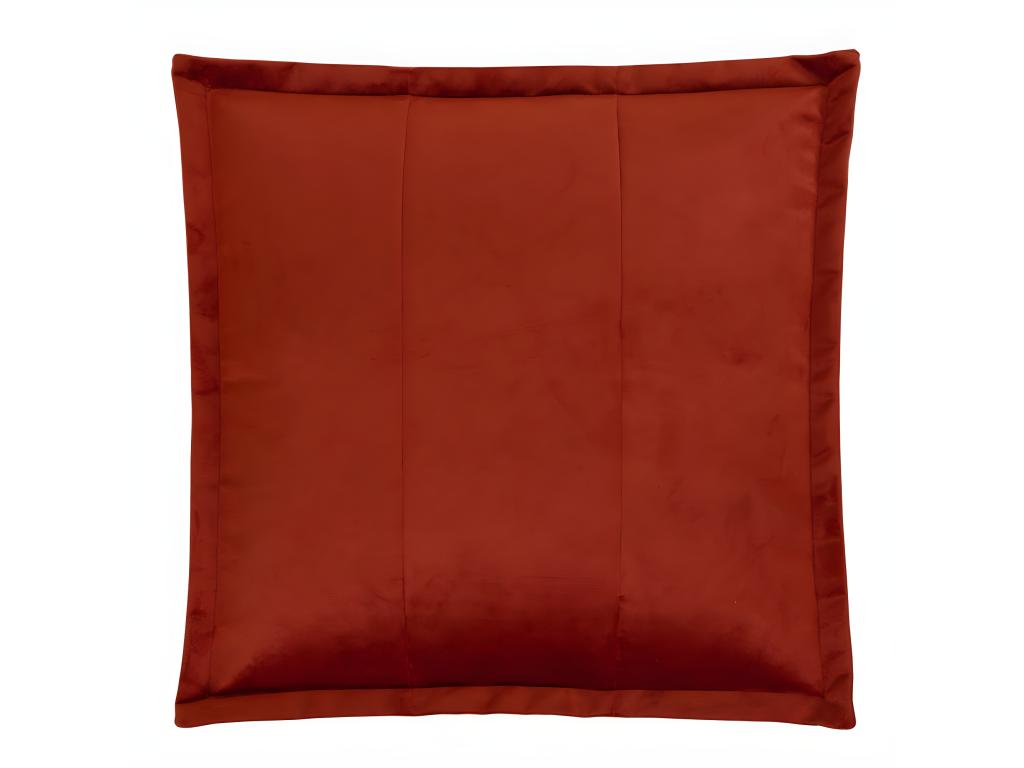 Large velvet pouf with square footrest, Zensova UJEO56090