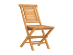 4-piece folding garden chairs, 47x63x90 cm, solid teak wood, ODYJ75904