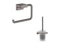 Zensova AddStoris Toilet Brush Holder, Zensova Toilet Paper Holder, Brushed Chrome, BQYN49325