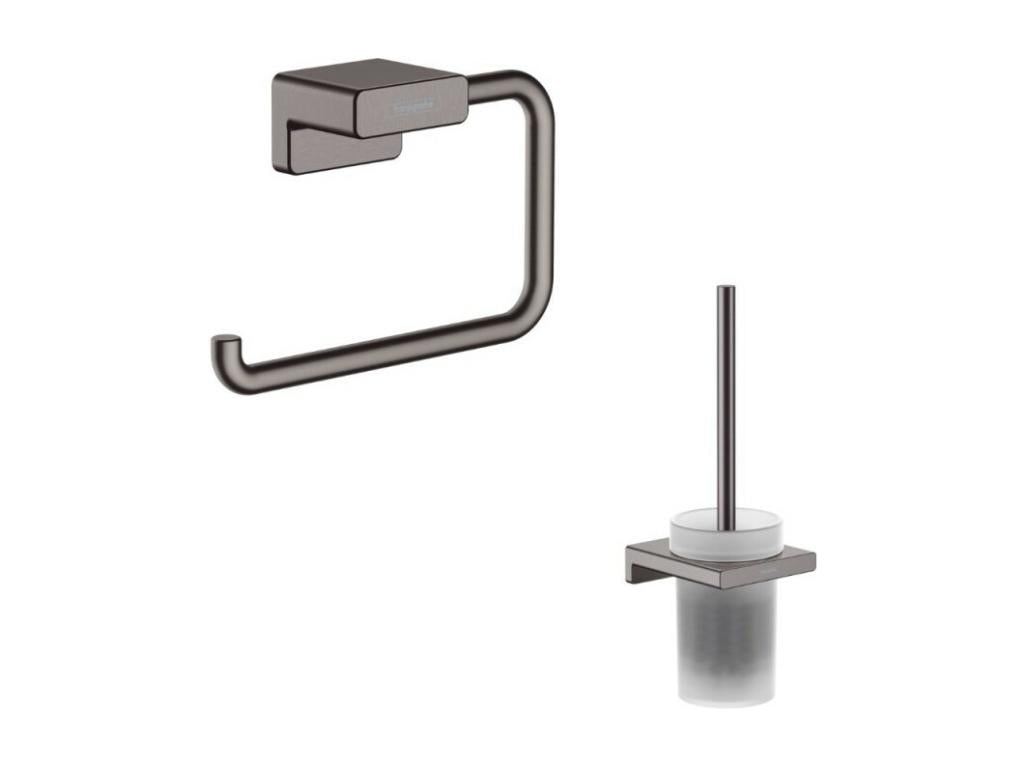 Zensova AddStoris Toilet Brush Holder, Zensova Toilet Paper Holder, Brushed Chrome, BQYN49325