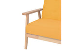 Yellow Fabric Armchair NHOL00319