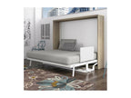 Wall bed with desk 90x190 bleached oak P 35 Zensova IFJD13115