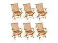 7-piece garden furniture set, solid teak wood HHIB17671