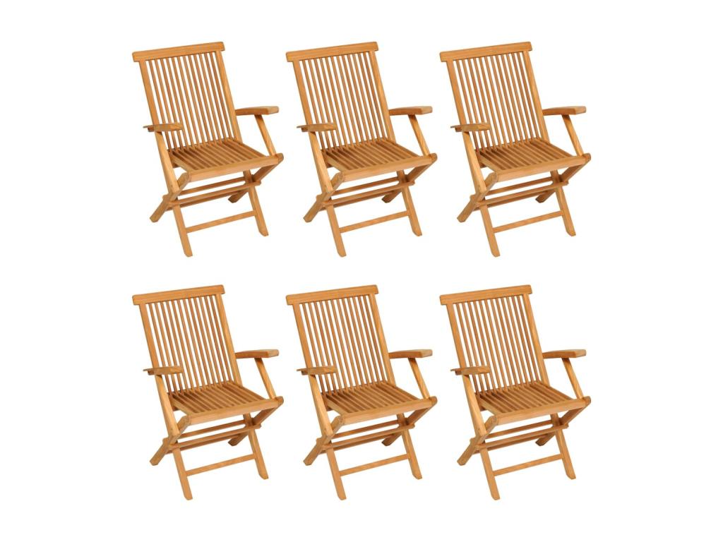 7-piece garden furniture set, solid teak wood HHIB17671