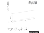 Wooden sink top - Elariva OAK - L.140 x D.47 x H.2.5 GCZM96400