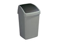 Zensova 25-litre grey bin with swing lid ZKNB69813