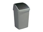 Zensova 25-litre grey bin with swing lid ZKNB69813