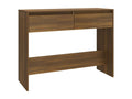 Console table Brown oak 100x35x76.5 cm Chipboard UJNP65753