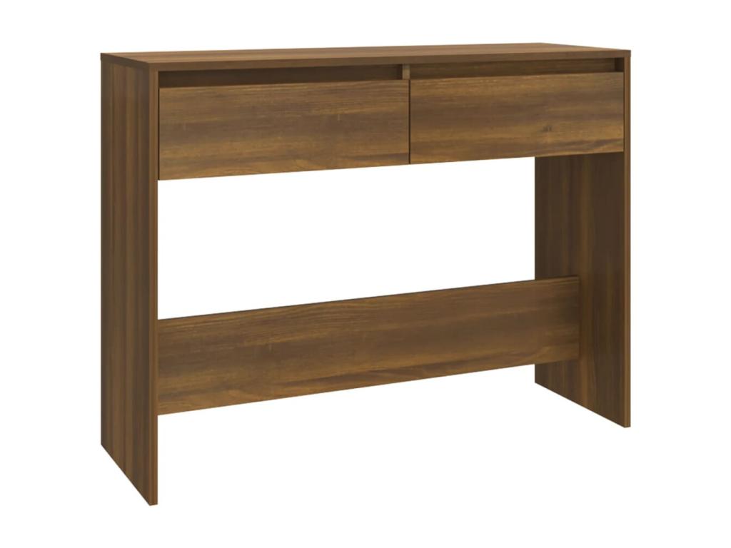 Console table Brown oak 100x35x76.5 cm Chipboard UJNP65753
