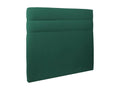 Green Velvet Lines Headboard, 140 cm Wide - 10 cm Thick, Padded - OKRV11629