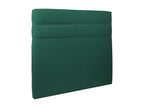 Green Velvet Lines Headboard, 140 cm Wide - 10 cm Thick, Padded - OKRV11629