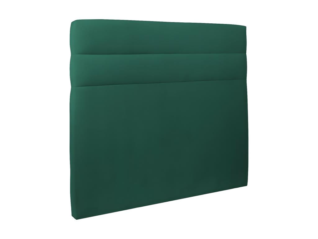 Green Velvet Lines Headboard, 140 cm Wide - 10 cm Thick, Padded - OKRV11629