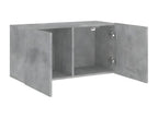 Wall-mounted TV unit, concrete grey, 80x30x41 cm EBFW60728