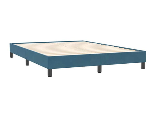 Dark blue velvet bed frame (mattress not included) 140x210 cm IJEL19828