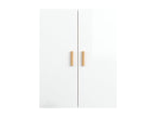 Wall-mounted cabinet, glossy white, 69.5x34x90 cm, OIUX42571
