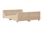 Bed frame with headboard 140x200 cm solid pine wood ZJFD06453