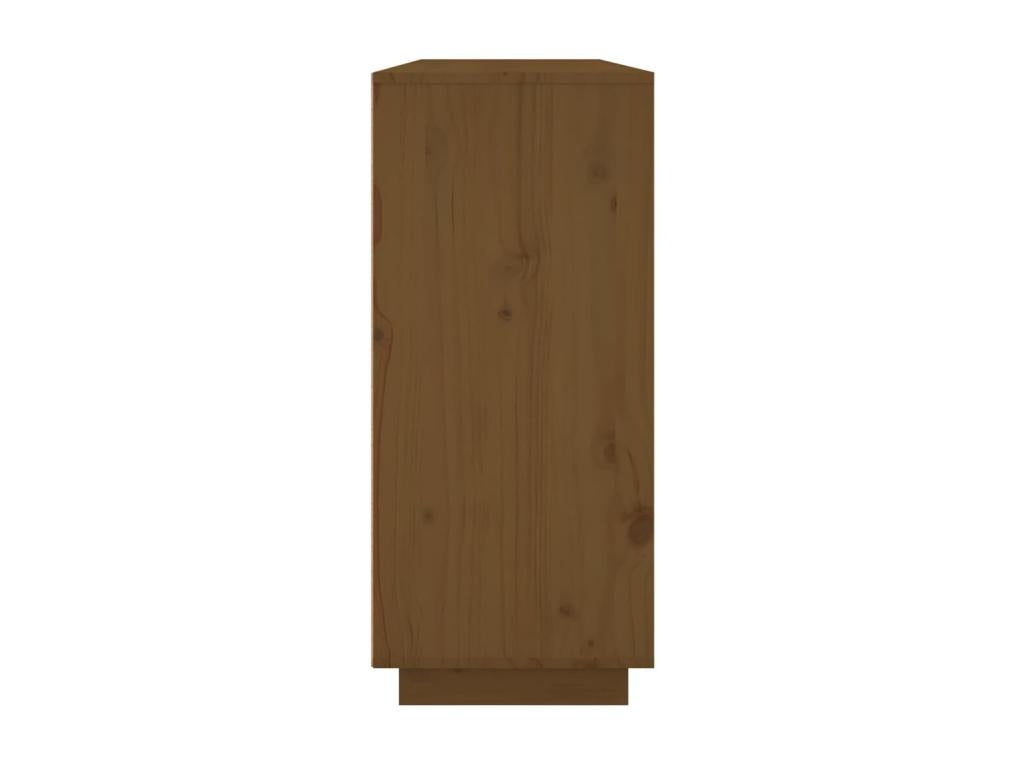 Honey Brown Buffet 120x35x80 cm Solid Pine Wood NQFN35257