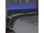 LED headboard Dark green 200x5x78/88 cm Velvet HDCW23315