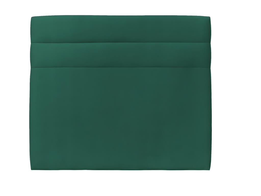 Green Velvet Lines Headboard, 140 cm Wide - 10 cm Thick, Padded - OKRV11629