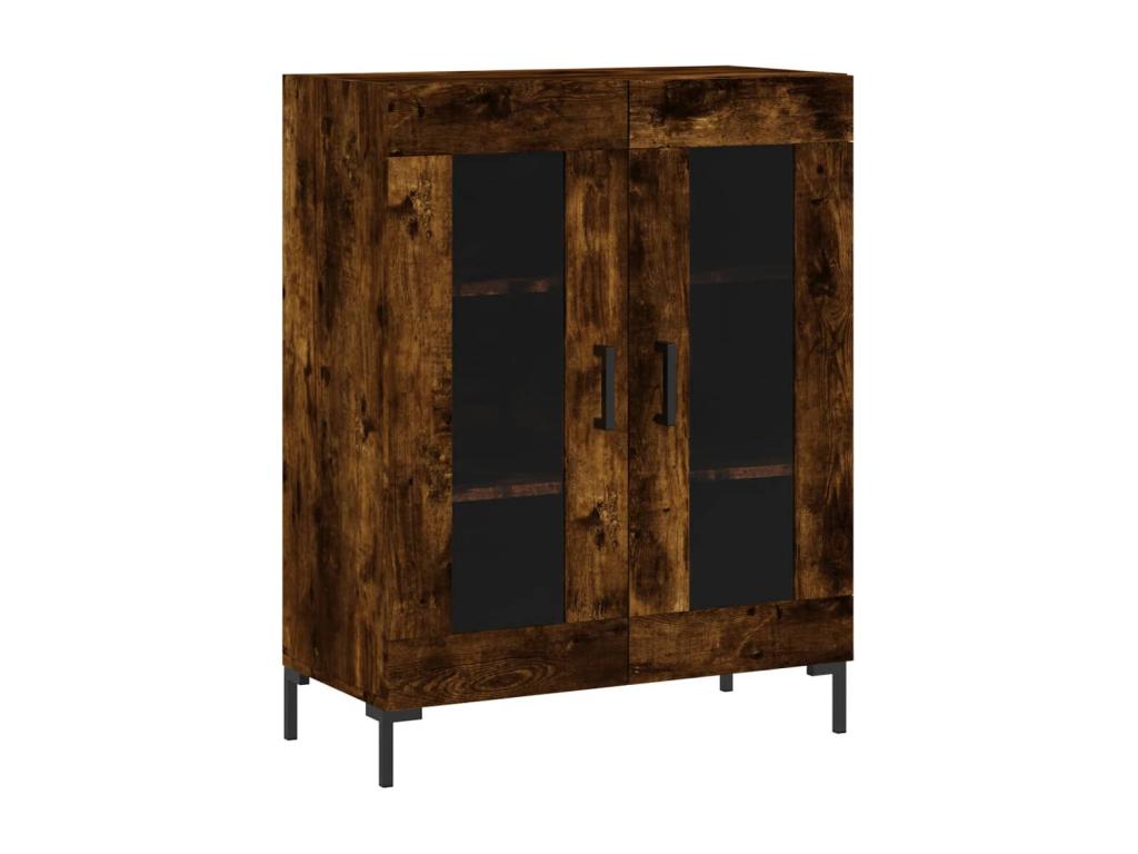 Smoked Oak Highboard 69.5x34x180 cm Zensovaingenierie VJIF79148