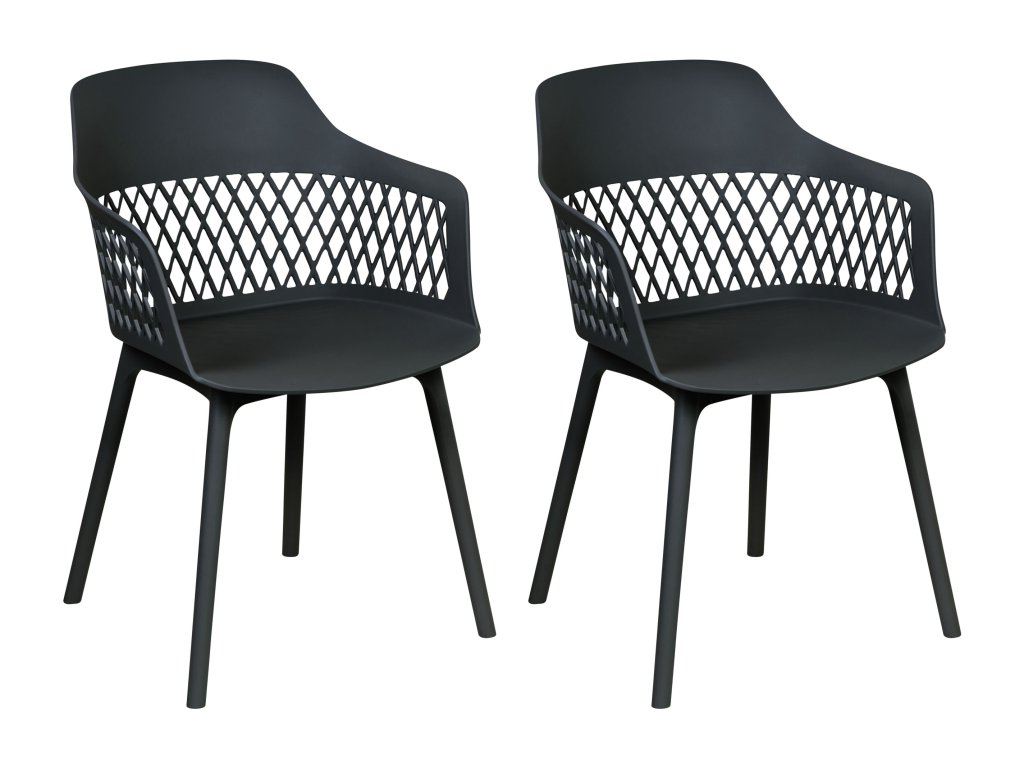 Set of 2 Black Dining Chairs UDSO90051