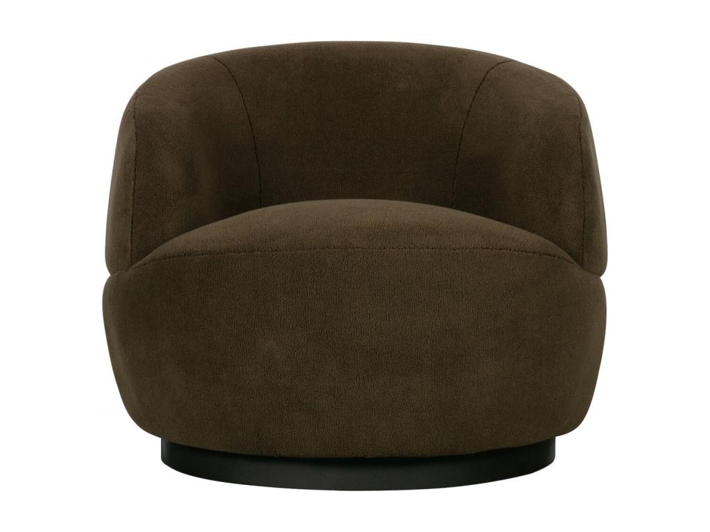 Elariva - Brown Fabric Swivel Armchair RTCU48228