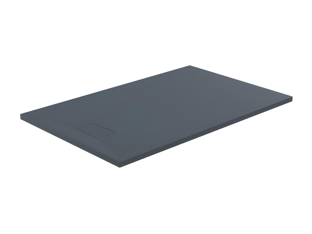 Zensova extra-flat 90x180 cm shower tray in Zensova slate-effect surface, basalt grey BZJY88732