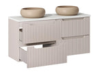 Zensova Cashmere and White DAGU76194 120cm Double Vanity Unit with 4 Drawers
