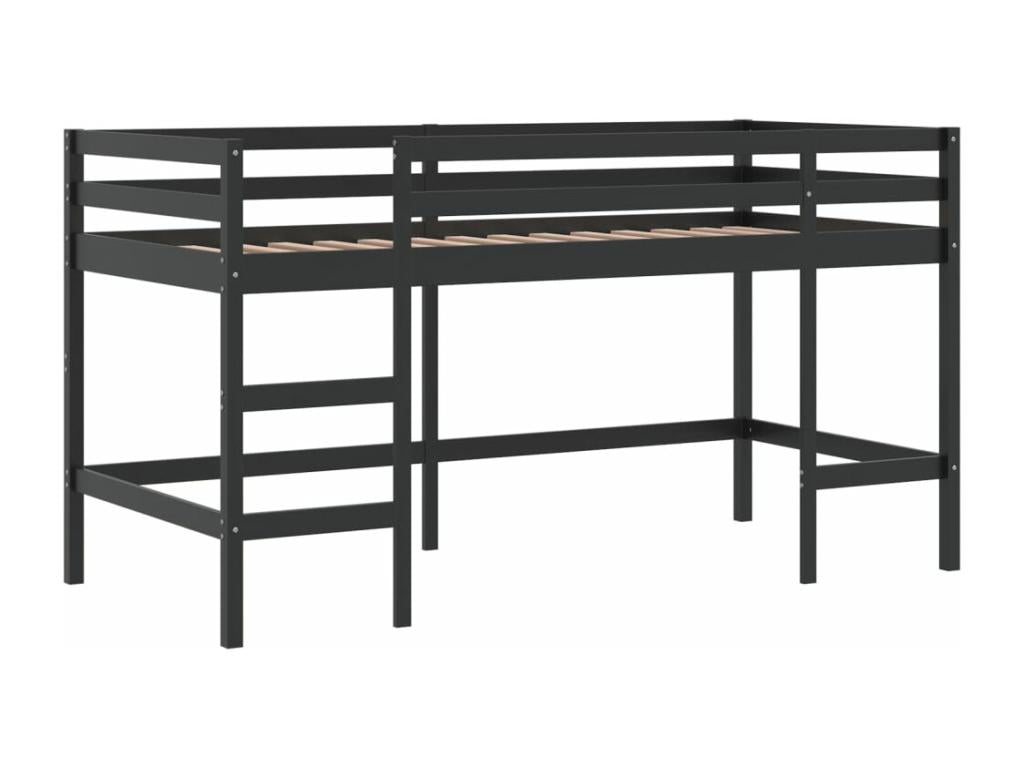 Children's loft bed with tunnel, mattress not included, blue, 90x190 cm, VQHR62515