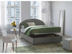Zensova bed, Zensova size. Storage bed with Zensova upholstery. Made in Italy. Front opening suitable for a 120x190 cm mattress. Grey VOYY81324