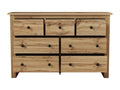 Sideboard with 7 drawers - particleboard - Natural BIBY58132