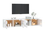 2-piece wall-mounted TV unit, glossy white, 100x34.5x40 cm, YSYP88941