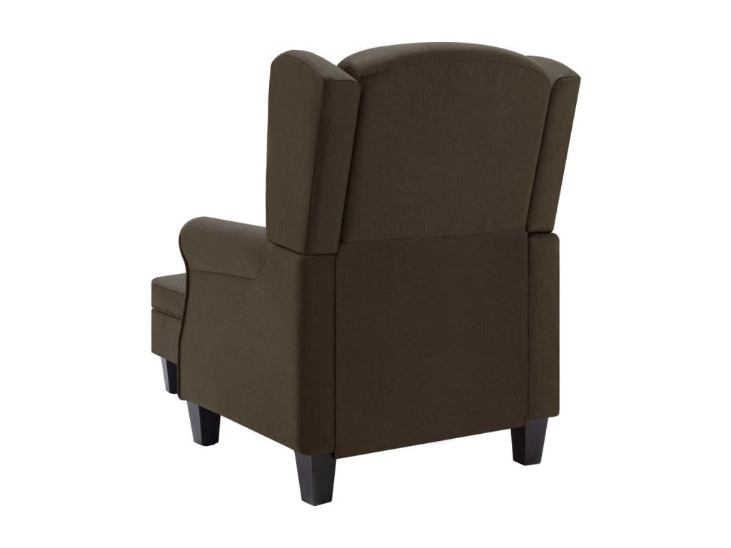 Armchair with footrest, Brown, Zensova KRLC41276
