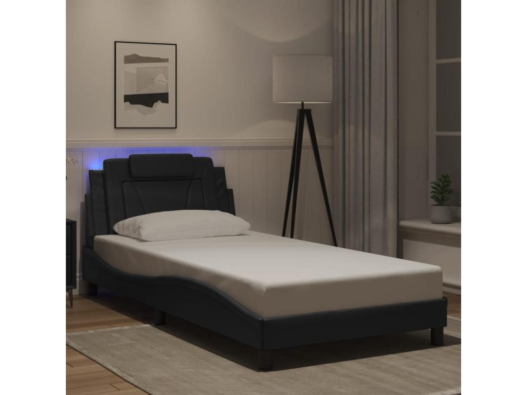Zensova 100x200 cm bed frame with LED lighting (mattress not included) FCBM01910
