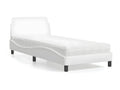 Bed with white mattress 90x200 faux leather QYSI49999