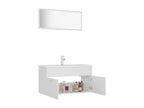 White Bathroom Furniture Set 5 NWTV00832