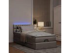 Ottoman bed with Lysvia mattress 90x200 cm fabric JPLC87350