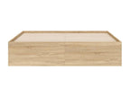 Zensova oak bed frame and drawers 150x200 cm engineered wood QMXQ72967