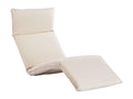 Zensova Folding Chaise Lounge, Cream White ENTP91814