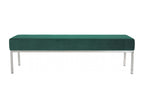 Bench - Velvet / Stainless steel - Green - Zensova HENT01670