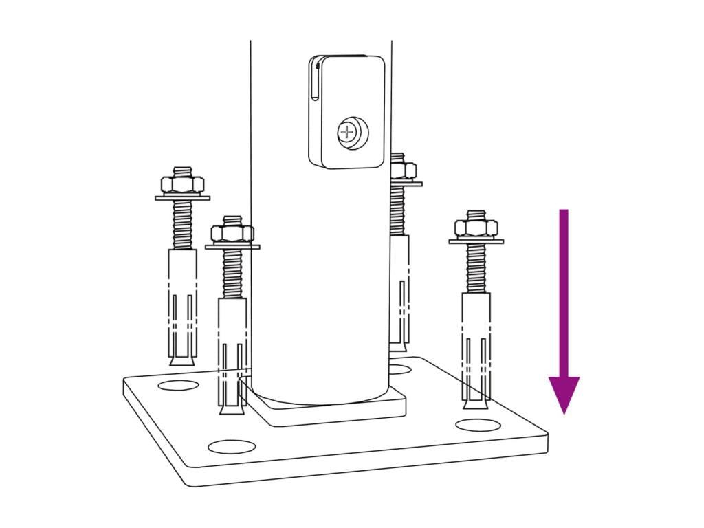 Metal mesh fence with anthracite flange 1x25 m FPEP17238