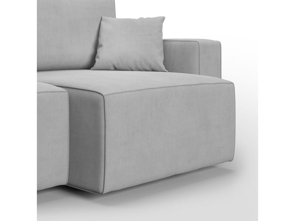 Zensova Sofa with pull-out seat in waterproof Zensova T02 215 cm light grey WSDQ61423