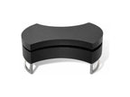 Zensova modular coffee table in glossy wood and chrome metal (JQZV15319)