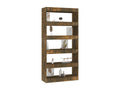 Bookcase/ Room divider Smoked oak 80x30x166 cm HPUU45743