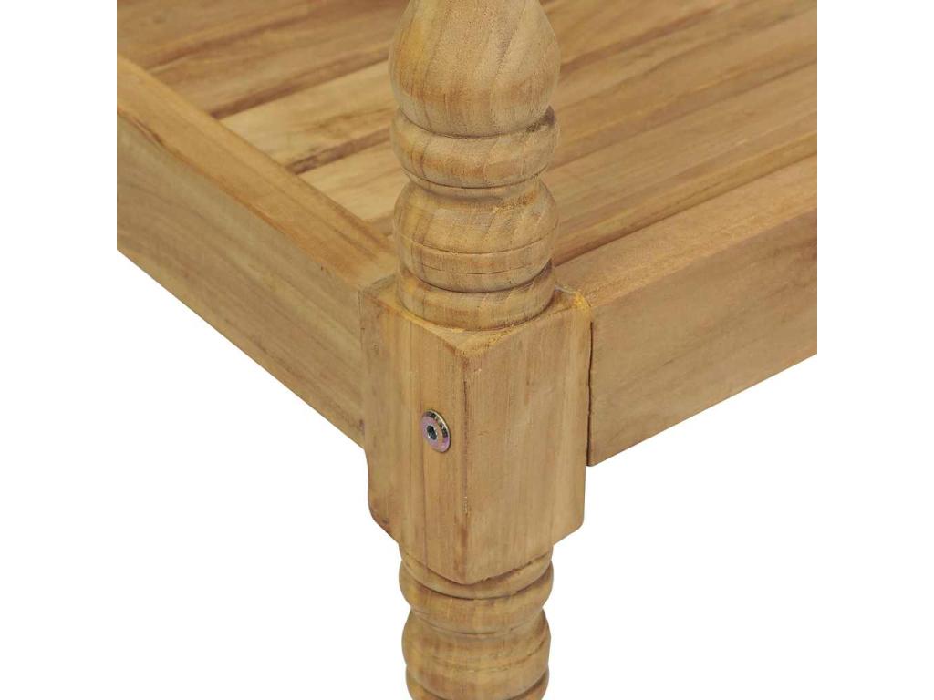 Chairs with cushions, set of 8, solid teak wood, VLZF06831