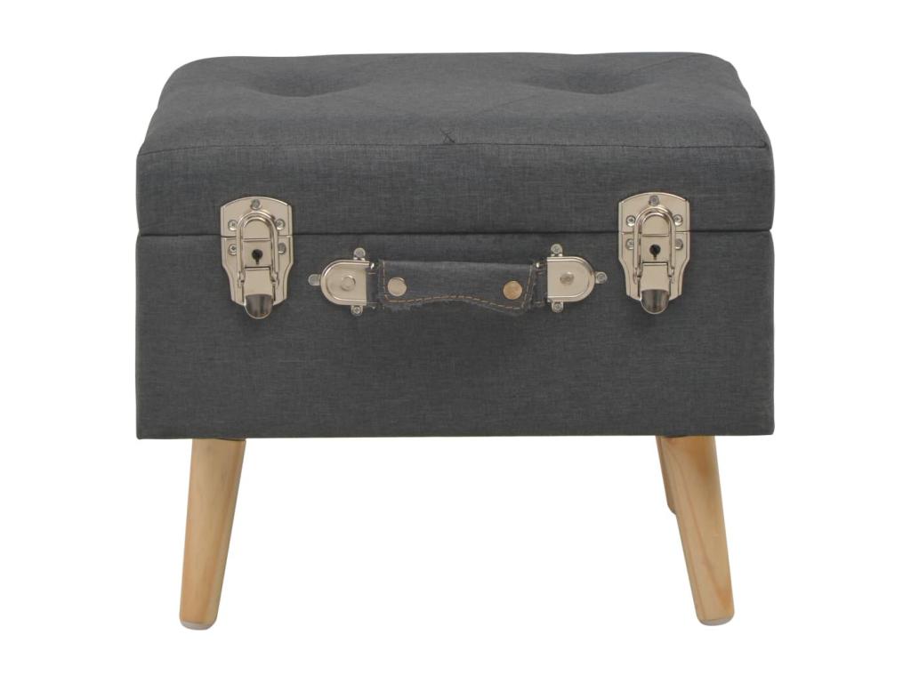 Storage stool 40 cm Dark Grey… Zensova LJXG10454